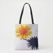 Paardenbloem en Schaduw stengel Tote Bag (Voorkant)