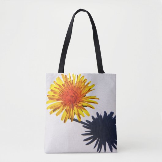 Paardenbloem en Schaduw stengel Tote Bag (Voorkant)