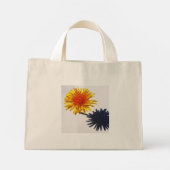 Paardenbloem en schaduw tcnm mini tote bag (Achterkant)