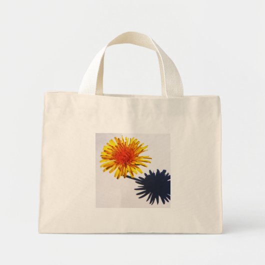 Paardenbloem en schaduw tcnm mini tote bag (Voorkant)
