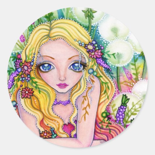 Paardenbloem Fairy Kingdom - Sticker (Voorkant)