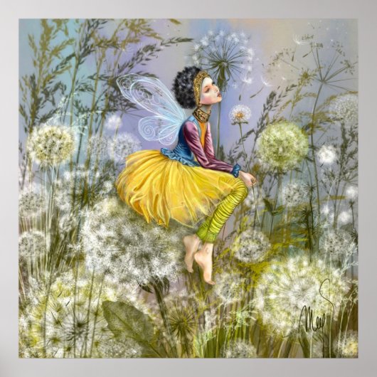 Paardenbloem Fantasy Poster (Voorkant)