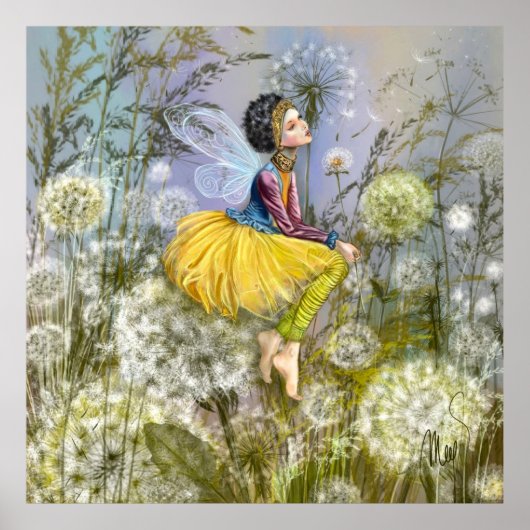 Paardenbloem Fantasy Poster (Voorkant)