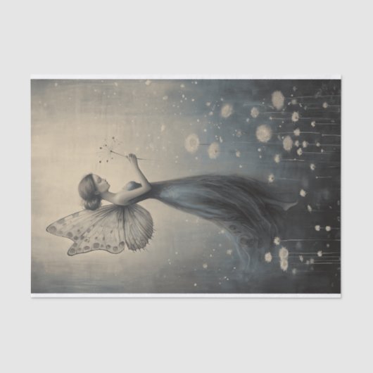 paardenbloem fee decoupage tissuepapier (Voorkant)