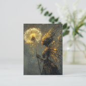 Paardenbloem Fee Fantasie Briefkaart (Staand voorkant)