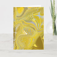 Paardenbloem Geel Metallic Twirl Art Kaart