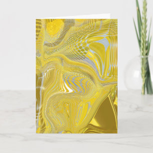 Paardenbloem Geel Metallic Twirl Art Kaart