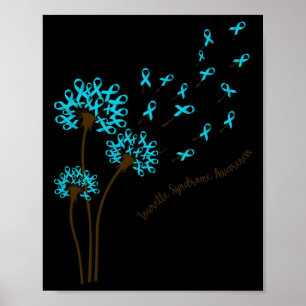 Paardenbloem Gelofte Hoop Liefde Tourette Syndroom Poster