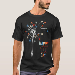 Paardenbloem Gelukkige Pi-dag Wiskundige Symbolen T-shirt