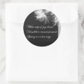 Paardenbloem Haiku Sticker (Tas)