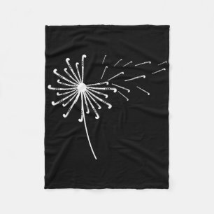 Paardenbloem Hockey Stick Shirt Voor Hockey Speler Fleece Deken