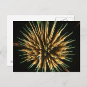 Paardenbloem in brand briefkaart (Voorkant / Achterkant)