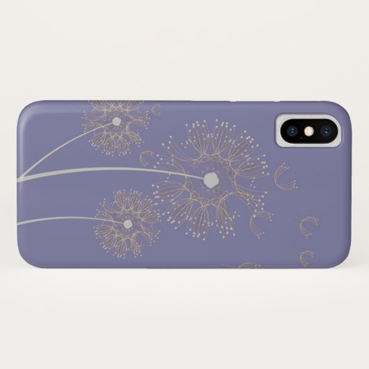 Paardenbloem in de wind artistiek en mooi Case-Mate iPhone case (Achterkant (horizontaal))