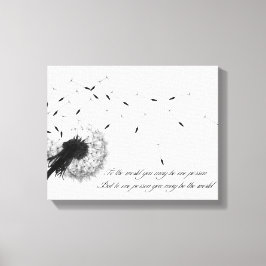 Paardenbloem Inspiratie Canvasprint Canvas Afdruk