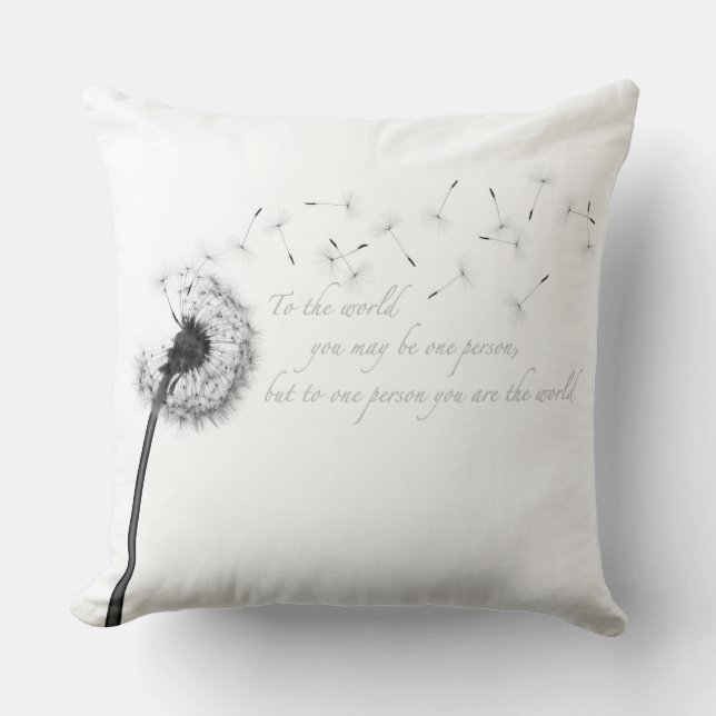 Paardenbloem Inspiratie Kussen (Voorkant)