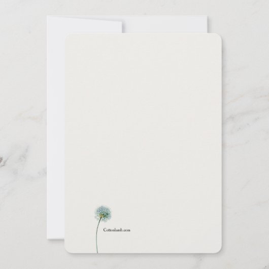 Paardenbloem Kaart (Achterkant)