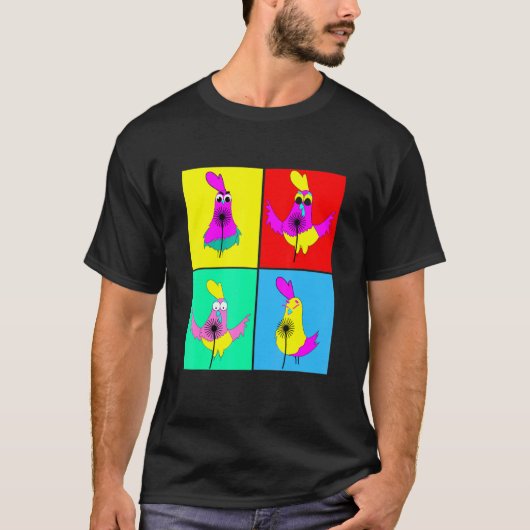 Paardenbloem Kip Bloem T-shirt (Voorkant)