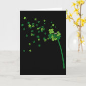 Paardenbloem Klaverblad St. Patrick Iers R Kaart (Gele Bloem)