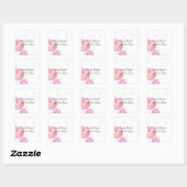 Paardenbloem Klok ter liefdevolle Herinnering Vierkante Sticker (Vel)
