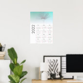 Paardenbloem klokken Kalender 2022 Poster (Thuiskantoor)