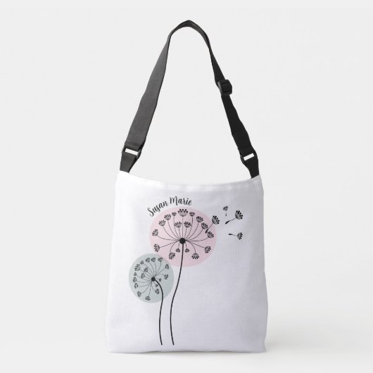 Paardenbloem Kunst Crossbody Tas (Voorkant)