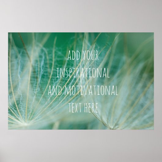 Paardenbloem macro poster (Voorkant)