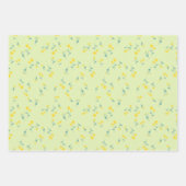 Paardenbloem minimalistisch floraal grillig gedoe  inpakpapier vel (Voorkant 3)