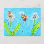 Paardenbloem Muizen  Briefkaart (Voorkant)