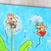 Paardenbloem Muizen  Briefkaart