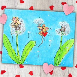Paardenbloem Muizen  Briefkaart