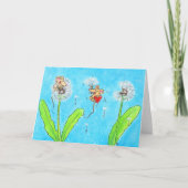 Paardenbloem Muizen Groet Kaart (Voorkant)