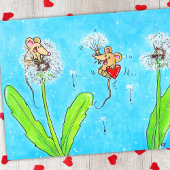 Paardenbloem Muizen Groet Kaart