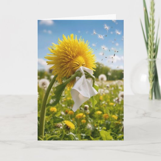 Paardenbloem Niezen Beterschap Kaart (Voorkant)