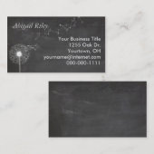 Paardenbloem op schoolbord visitekaartje (Voorkant / Achterkant)