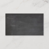 Paardenbloem op schoolbord visitekaartje (Achterkant)