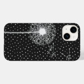 Paardenbloem op stippen Case-Mate iPhone case (Achterkant (horizontaal))