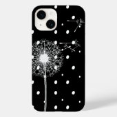 Paardenbloem op stippen Case-Mate iPhone case (Achterkant)