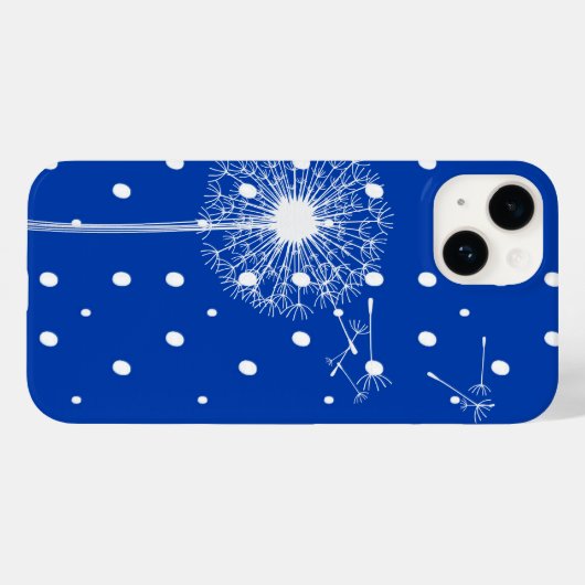 Paardenbloem op stippen Case-Mate iPhone case (Achterkant (horizontaal))
