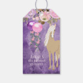  Paardenbloem Paars roze zeemaand Cadeaulabel (Achterkant)