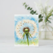 Paardenbloem Paaskaart Briefkaart (Staand voorkant)