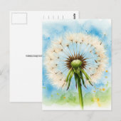 Paardenbloem Paaskaart Briefkaart (Voorkant / Achterkant)