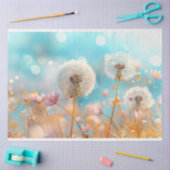 Paardenbloem Peach White Decoupage Tissuepapier (Craft)