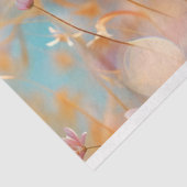 Paardenbloem Peach White Decoupage Tissuepapier (Detail)