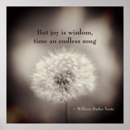 Paardenbloem poëzie poster (Voorkant)