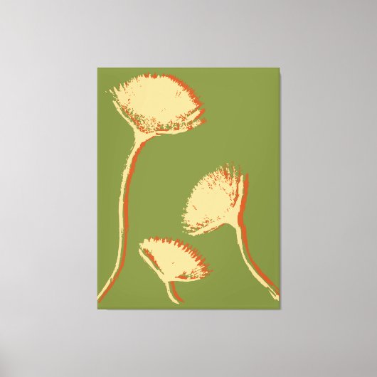 Paardenbloem Pop Canvas Afdruk (Voorkant)