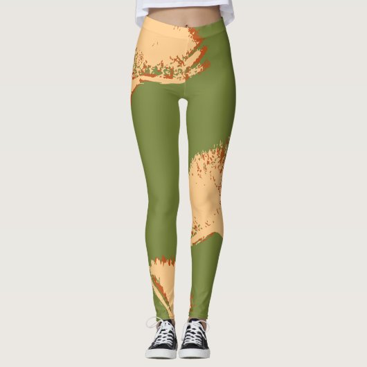 Paardenbloem Pop Leggings (Voorkant)