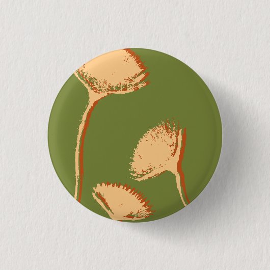 Paardenbloem Pop Ronde Button 3,2 Cm (Voorkant)