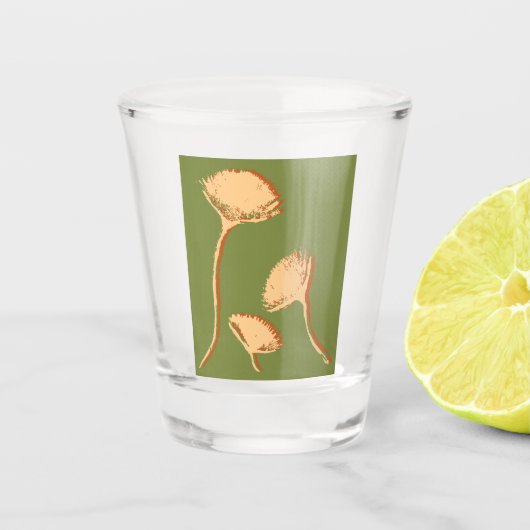 Paardenbloem Pop Shot Glas (Voorkant)