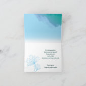 Paardenbloem Positieve Gevouwen Dankkaart Bedankkaart (Binnen)