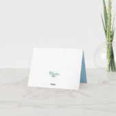 Paardenbloem Positieve Gevouwen Dankkaart Bedankkaart (Achterkant)